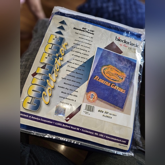 Biederlack Vintage Florida Gators blanket - Picture 1 of 5